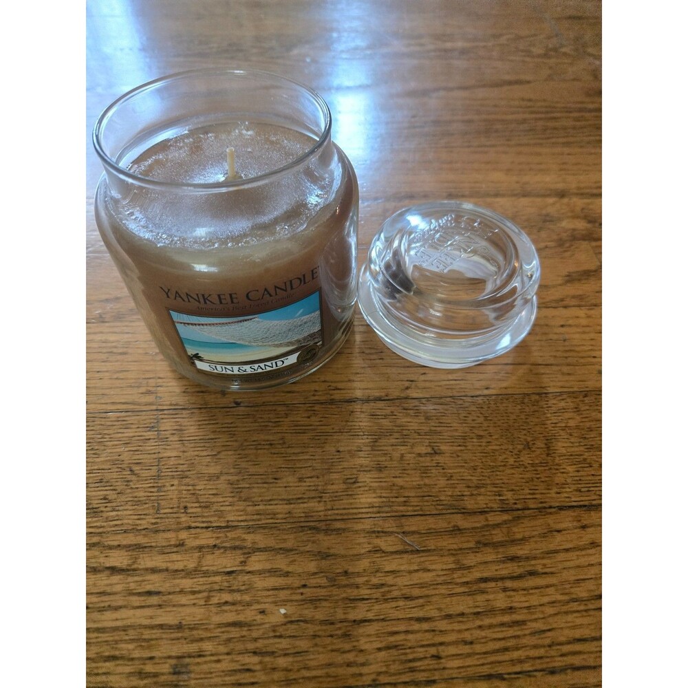 Yankee Candle SUN & SAND Beach Scented Candle Glass Lidded Jar 14.5 oz New
